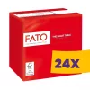 FATO Smart Table koktélszalvéta Piros - 2 rétegű, 24x24cm, 100 lap (Karton - 24 csomag)