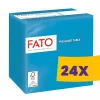 FATO Smart Table koktélszalvéta Türkizkék - 2 rétegű, 24x24cm, 100 lap (Karton - 24 csomag)