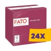 FATO Smart Table koktélszalvéta Bordó - 2 rétegű, 24x24cm, 100 lap (Karton - 24 csomag)