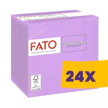   FATO Smart Table koktélszalvéta Lila - 2 rétegű, 24x24cm, 100 lap (Karton - 24 csomag)