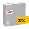 FATO Smart Table szalvéta Ezüst - 2 rétegű, 33x33cm, 50 lap (Karton - 27 csomag)