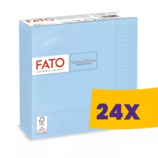   FATO Smart Table szalvéta Világoskék - 2 rétegű, 33x33cm, 50 lap (Karton - 24 csomag)