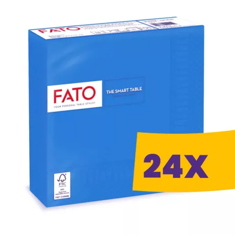 FATO Smart Table szalvéta Kék - 2 rétegű, 33x33cm, 50 lap (Karton - 24 csomag)