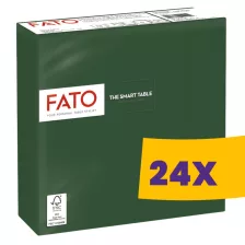   FATO Smart Table szalvéta Erdőzöld - 2 rétegű, 33x33cm, 50 lap (Karton - 24 csomag)