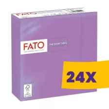   FATO Smart Table szalvéta Lila - 2 rétegű, 33x33cm, 50 lap (Karton - 24 csomag)