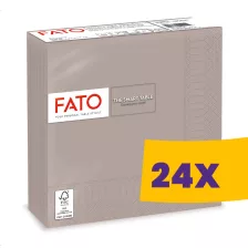   FATO Smart Table szalvéta Galambszürke - 2 rétegű, 33x33cm, 50 lap (Karton - 24 csomag)