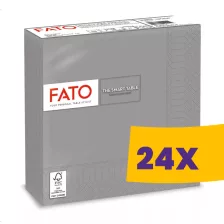   FATO Smart Table szalvéta Szürke - 2 rétegű, 33x33cm, 50 lap (Karton - 24 csomag)