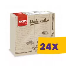   FATO Star mintás szalvéta Natural Pasta - 2 rétegű, 38x38cm, 40 lap (Karton - 24 csomag)