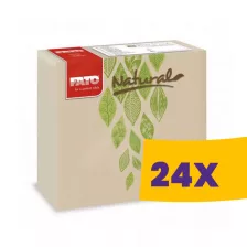   FATO Star mintás szalvéta Natural Veggie - 2 rétegű, 38x38cm, 40 lap (Karton - 24 csomag)
