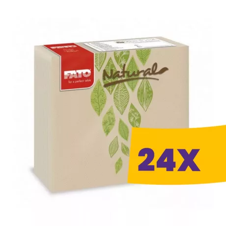 FATO Star mintás szalvéta Natural Veggie - 2 rétegű, 38x38cm, 40 lap (Karton - 24 csomag)