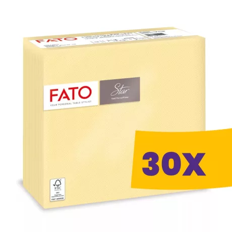 FATO Star szalvéta Pezsgő - 2 rétegű, 38x38cm, 40 lap (Karton - 30 csomag)