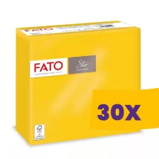   FATO Star szalvéta Sárga - 2 rétegű, 38x38cm, 40 lap (Karton - 30 csomag)