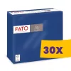 FATO Star szalvéta Sötétkék - 2 rétegű, 38x38cm, 40 lap (Karton - 30 csomag)