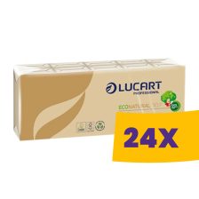   Lucart EcoNatural 90 F papírzsebkendő - 4 rétegű 10x9db (Karton - 24 csomag)