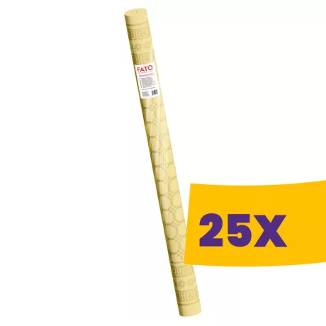 FATO asztalterítő tekercs Damask Pezsgő - 120cm, 7m (Karton - 25 tekercs)