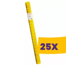   FATO asztalterítő tekercs Damask Sárga - 120cm, 7m (Karton - 25 tekercs)