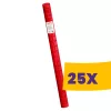 FATO asztalterítő tekercs Damask Piros - 120cm, 7m (Karton - 25 tekercs)