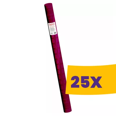 FATO asztalterítő tekercs Damask Bordó - 120cm, 7m (Karton - 25 tekercs)