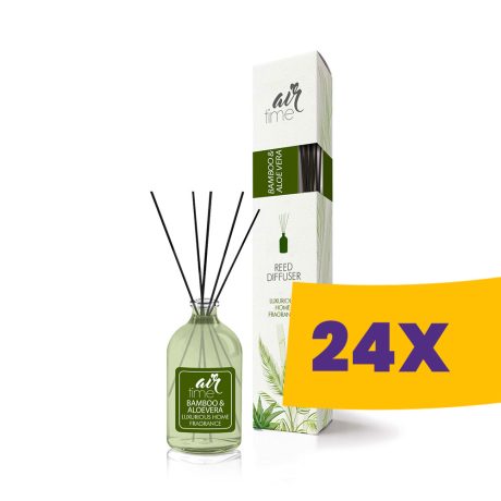 Well Done Air Time - Bambusz & Aloe Vera pálcikás légfrissítő 50ml (Karton - 24 db)