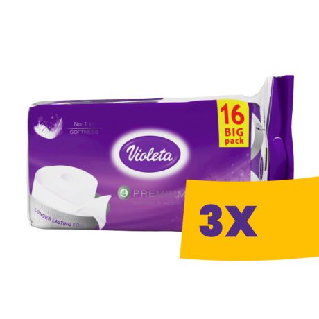 Violeta Prémium Levendula & Vanília - 3 rétegű 16 tekercses WC papír (Karton - 3 csg)