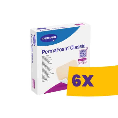 Hartmann PermaFoam Classic habszivacs kötszer 20x20cm 10db (Karton - 6 csomag)