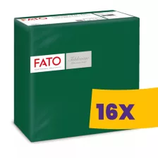   FATO Airlaid szalvéta Zöld - 1 rétegű, 40x40cm, 50 lap (Karton - 16 csomag)