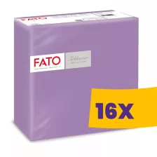   FATO Airlaid szalvéta Lila - 1 rétegű, 40x40cm, 50 lap (Karton - 16 csomag)