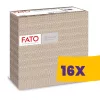 FATO Airlaid mintás szalvéta Lace Hazelnut - 1 rétegű, 40x40cm, 50 lap (Karton - 16 csomag)
