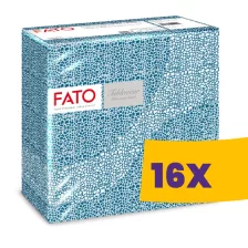   FATO Airlaid mintás szalvéta Mosaic Alaska - 1 rétegű, 40x40cm, 50 lap (Karton - 16 csomag)