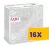 FATO Airlaid mintás szalvéta Mosaic Silver - 1 rétegű, 40x40cm, 50 lap (Karton - 16 csomag)