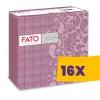 FATO Airlaid mintás szalvéta Drops Garnet Red - 1 rétegű, 40x40cm, 50 lap (Karton - 16 csomag)