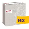 FATO Airlaid mintás szalvéta Drops Dove Grey - 1 rétegű, 40x40cm, 50 lap (Karton - 16 csomag)