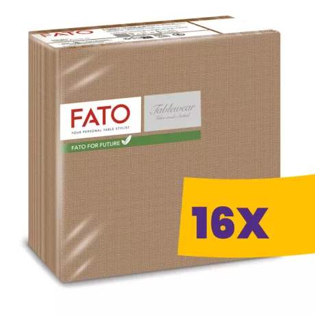 FATO Airlaid mintás szalvéta Shade Hazelnut - 1 rétegű, 40x40cm, 50 lap (Karton - 16 csomag)