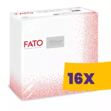   FATO Airlaid mintás szalvéta Puntini Red - 1 rétegű, 40x40cm, 50 lap (Karton - 16 csomag)
