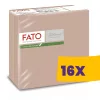 FATO Airlaid mintás szalvéta Shade Cappuccino - 1 rétegű, 40x40cm, 50 lap (Karton - 16 csomag)