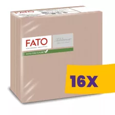   FATO Airlaid mintás szalvéta Shade Cappuccino - 1 rétegű, 40x40cm, 50 lap (Karton - 16 csomag)