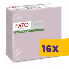   FATO Airlaid mintás szalvéta Shade Blush Pink - 1 rétegű, 40x40cm, 50 lap (Karton - 16 csomag)