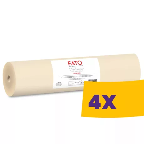 FATO Airlaid asztali futó Krém - 40cm, 24m (Karton - 4 tekercs)