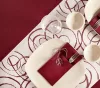 FATO Airlaid mintás asztali futó Magie Bordeaux - 40cm, 24m (Karton - 4 tekercs)