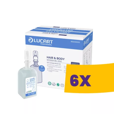 Lucart Hair&Body tusfürdő és sampon virág illat, gingko bilboával 1000ml (Karton - 6 db)