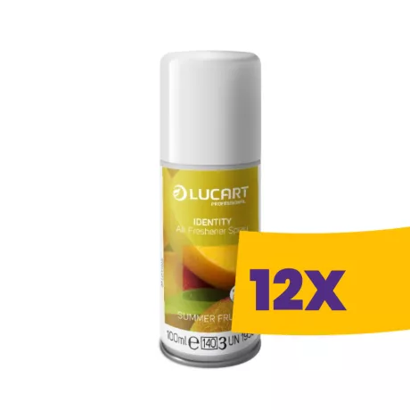 Lucart Spray elektromos légfrissítő utántöltő Nyári gyümölcsök 100ml (Karton - 12 db)