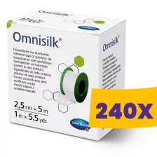   Hartmann Omnisilk selyem alapú ragtapasz 2,5cm x 5m (Karton - 240 db)