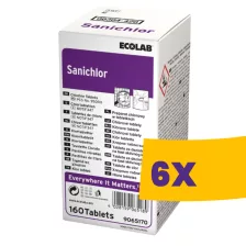   Ecolab Sanichlor klórozott fertőtlenítő tabletta zöldségekhez 160db (Karton - 6 csomag)