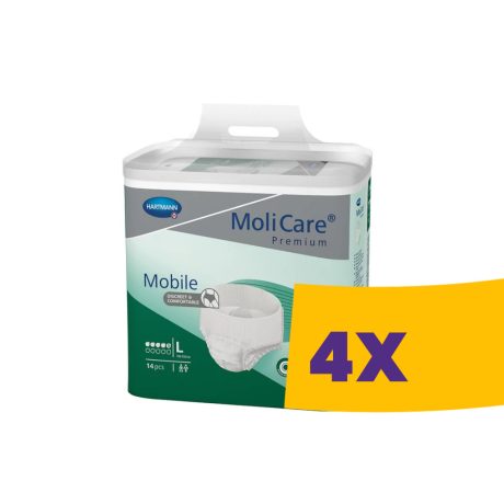 Hartmann MoliCare Premium Mobile 5 csepp L inkontinencia alsónemű 14db (Karton - 4 csomag)