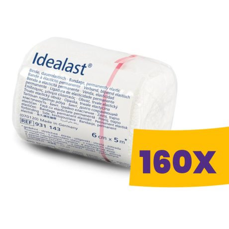 Hartmann Idealast fehér kompressziós pólya 6cmx5m 1db (Karton - 160 db)