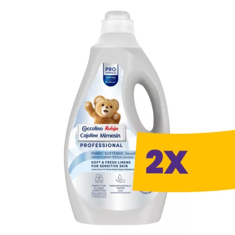 Coccolino Professional öblítőkoncentrátum Sensitive - 200 mosás 5L (Karton - 2 db)
