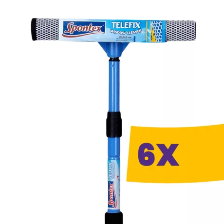 Spontex Telefix ablaktisztító teleszkópos nyéllel (Karton - 6 db)