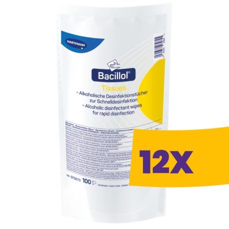 Hartmann Bacillol Tissues fertőtlenítő kendő utántöltő 100db (Karton - 12 csomag)