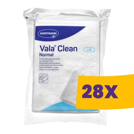 Hartmann ValaClean Normal mosdatókesztyű 50db (Karton - 28 csomag)