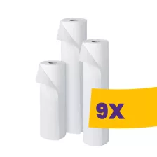   Hartmann ValaRoll duo orvosi lepedő - 2 rétegű, hófehér, 50cm, 50m (Karton - 9 tekercs)